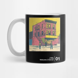 Welcome 2 Detroit - Minimalist Graphic Artwork Fan Design Mug